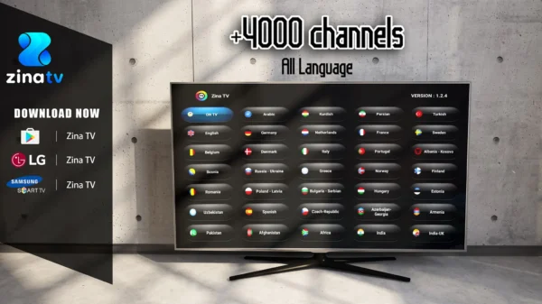 Zina TV iptv abonnement 12 mois pour LG et Samsung Smart TV – Image 2
